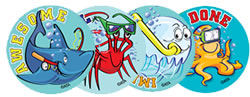 Water Sports Stickers - Sea Animals